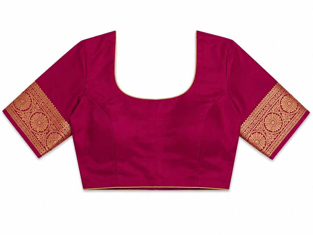 Organza Saree with Rich Zari Border & Blouse Piece