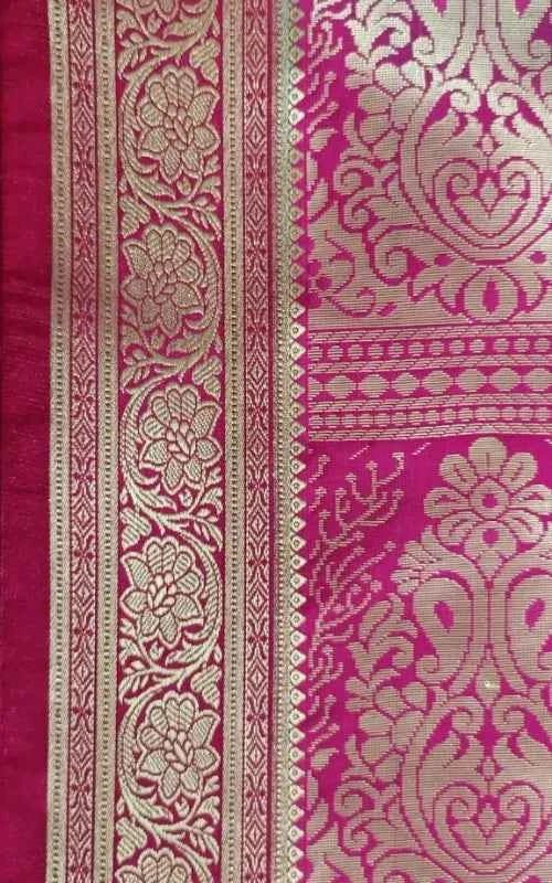 Petrol Blue Plain Satin Saree - MAU NAQSH