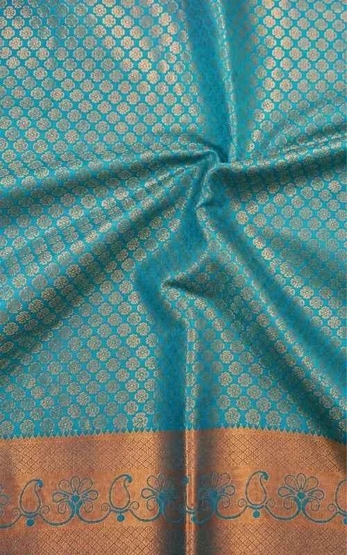 rocade Blend Saree with Contrast Border - MAU NAQSH