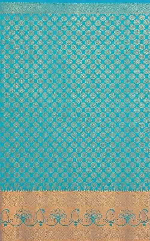 rocade Blend Saree with Contrast Border - MAU NAQSH