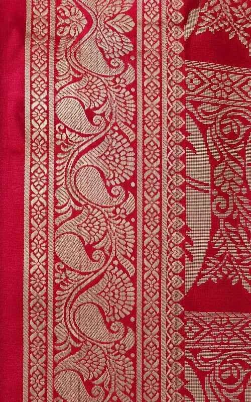 Yellow Plain Satin Saree - MAU NAQSH